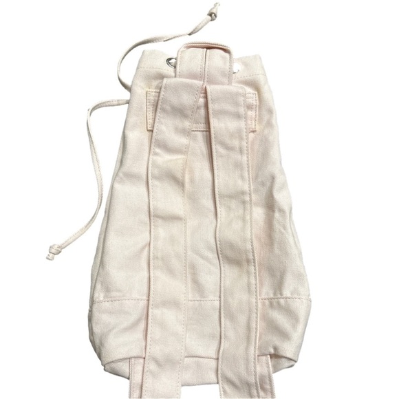 Little Marc Jacobs draw string graphic girls backpack in light pink - Picture 2 of 3